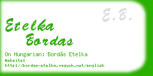 etelka bordas business card